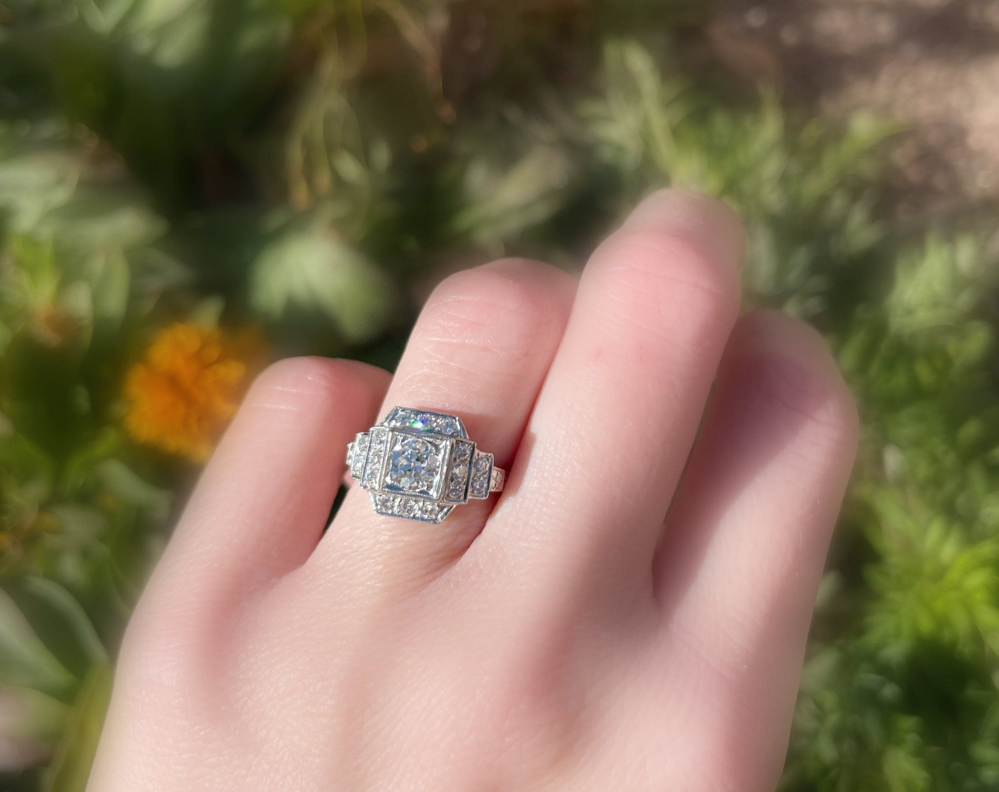 platinum diamond ring