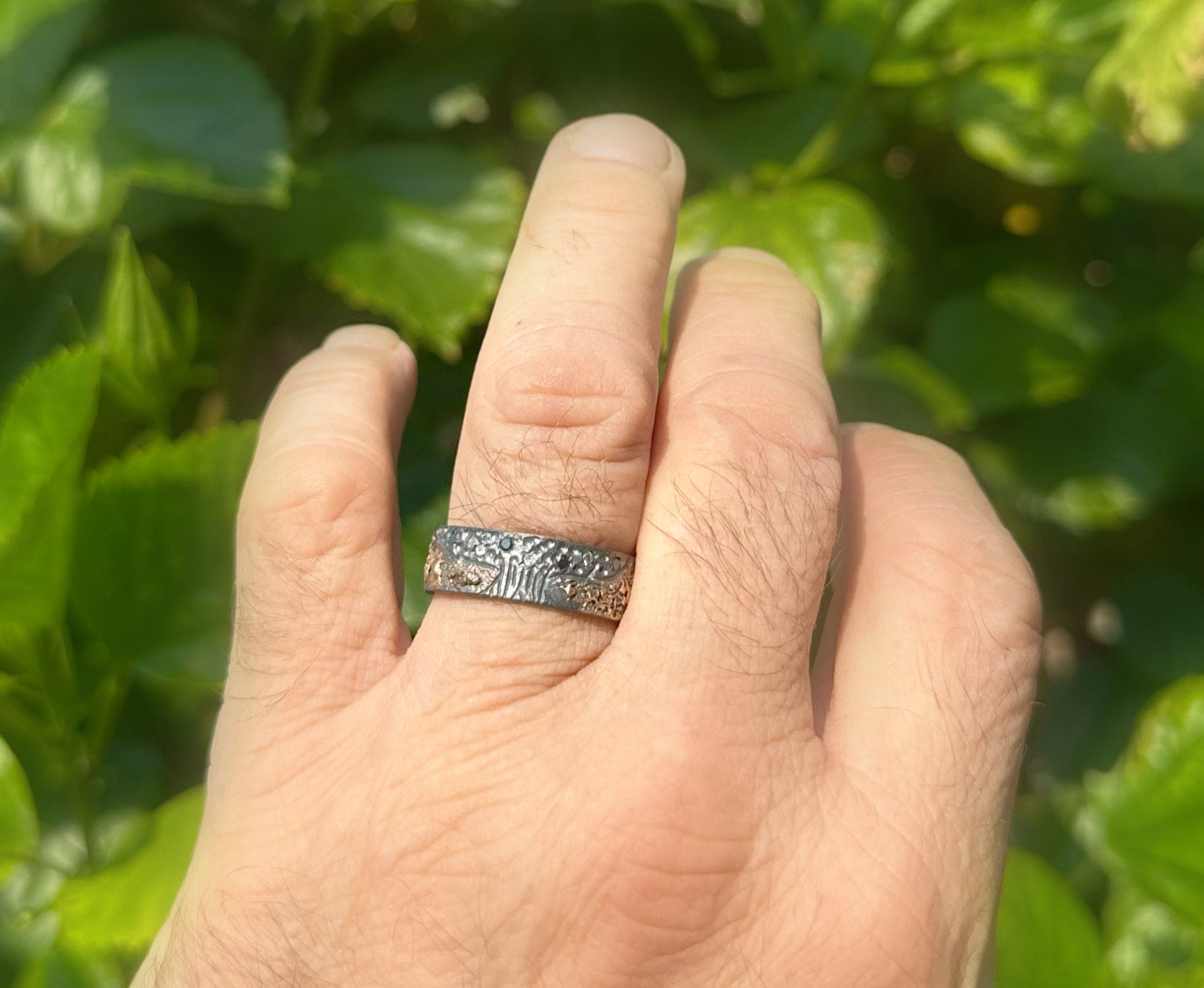 unique tree of life ring gold and silver with diamonds