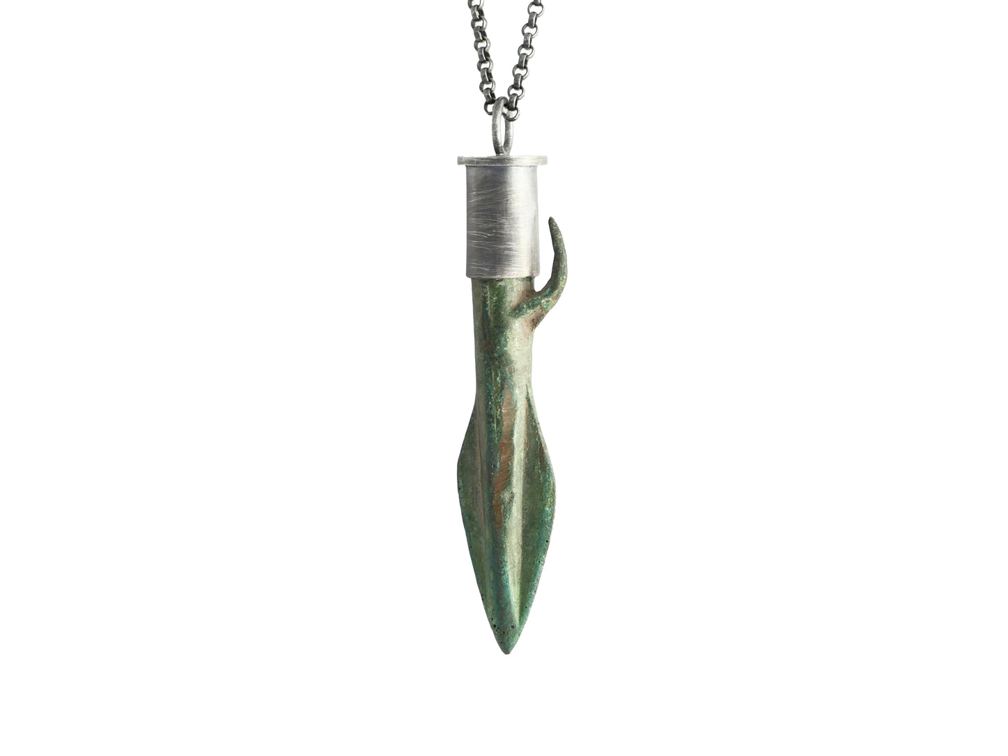 Scythian arrowhead necklace for men