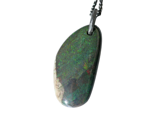 large Andamooka opal pendant