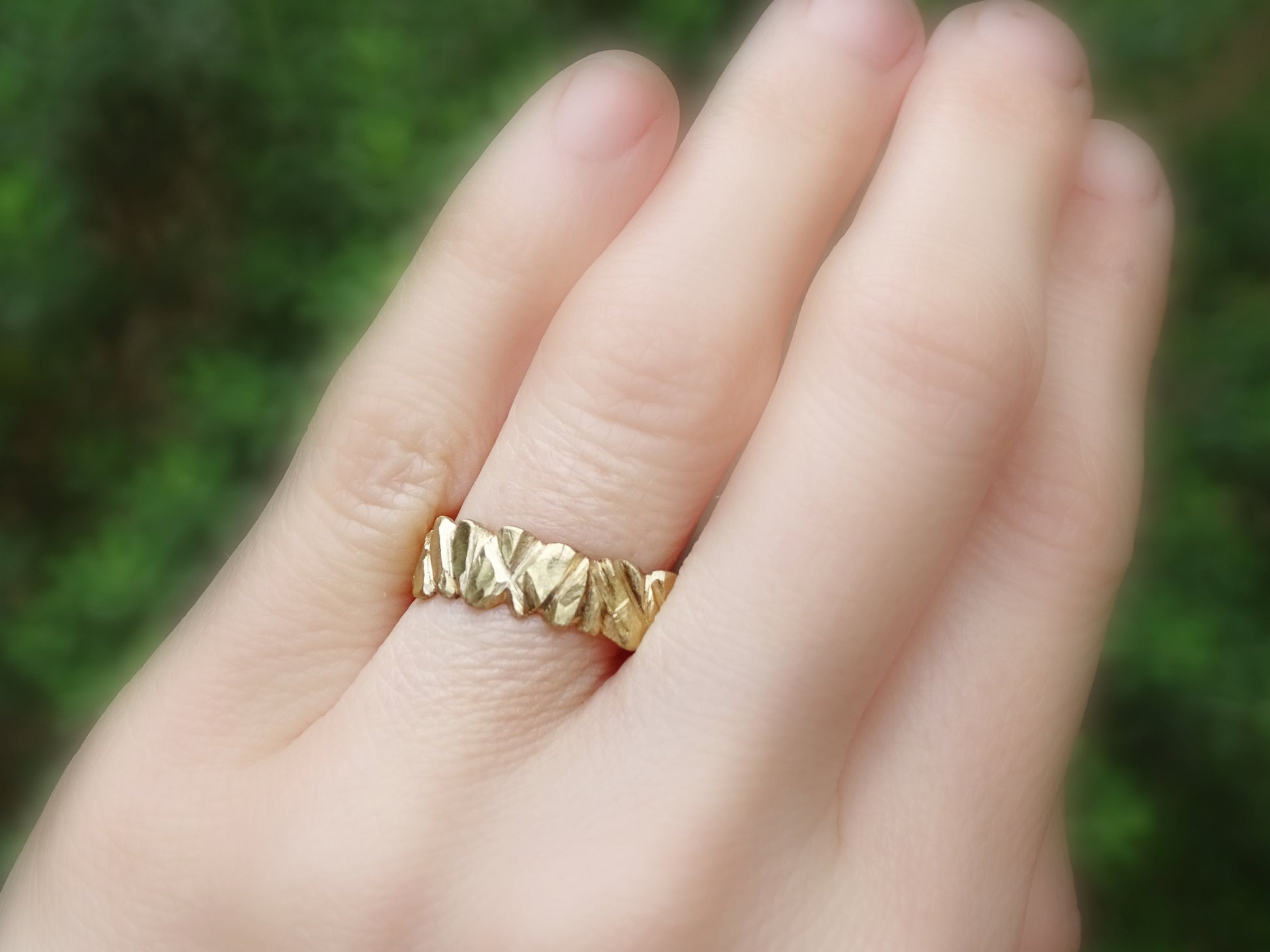 gold wedding ring, handmade wedding ring