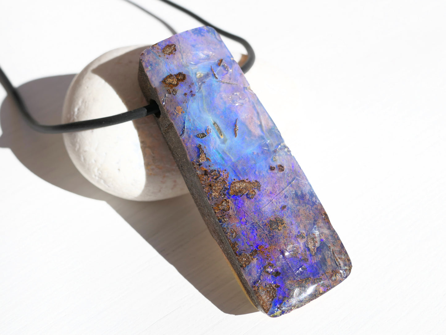 statement sized boulder opal pendant