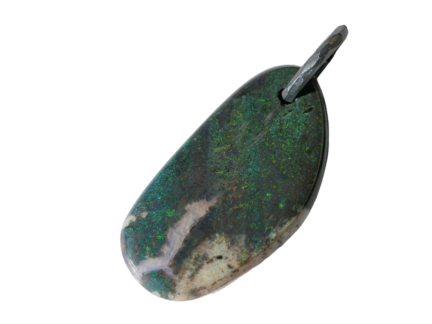 Andamooka opal necklace