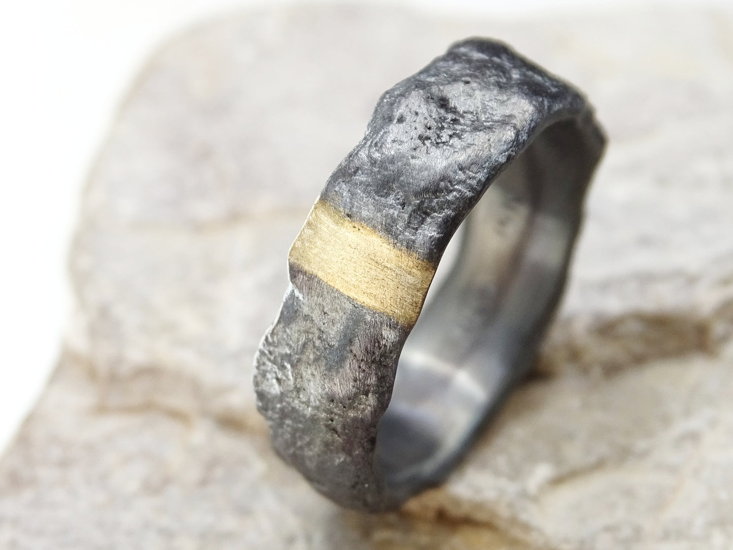 modern mens wedding band
