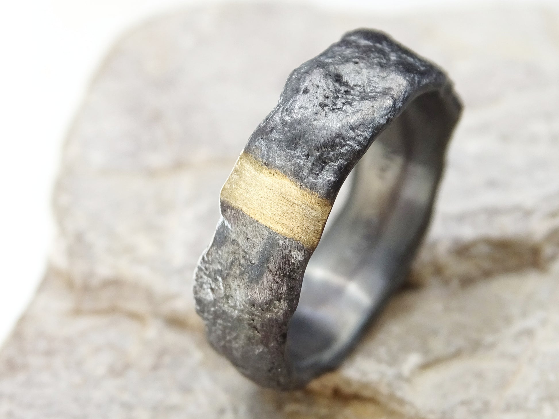 modern mens wedding band