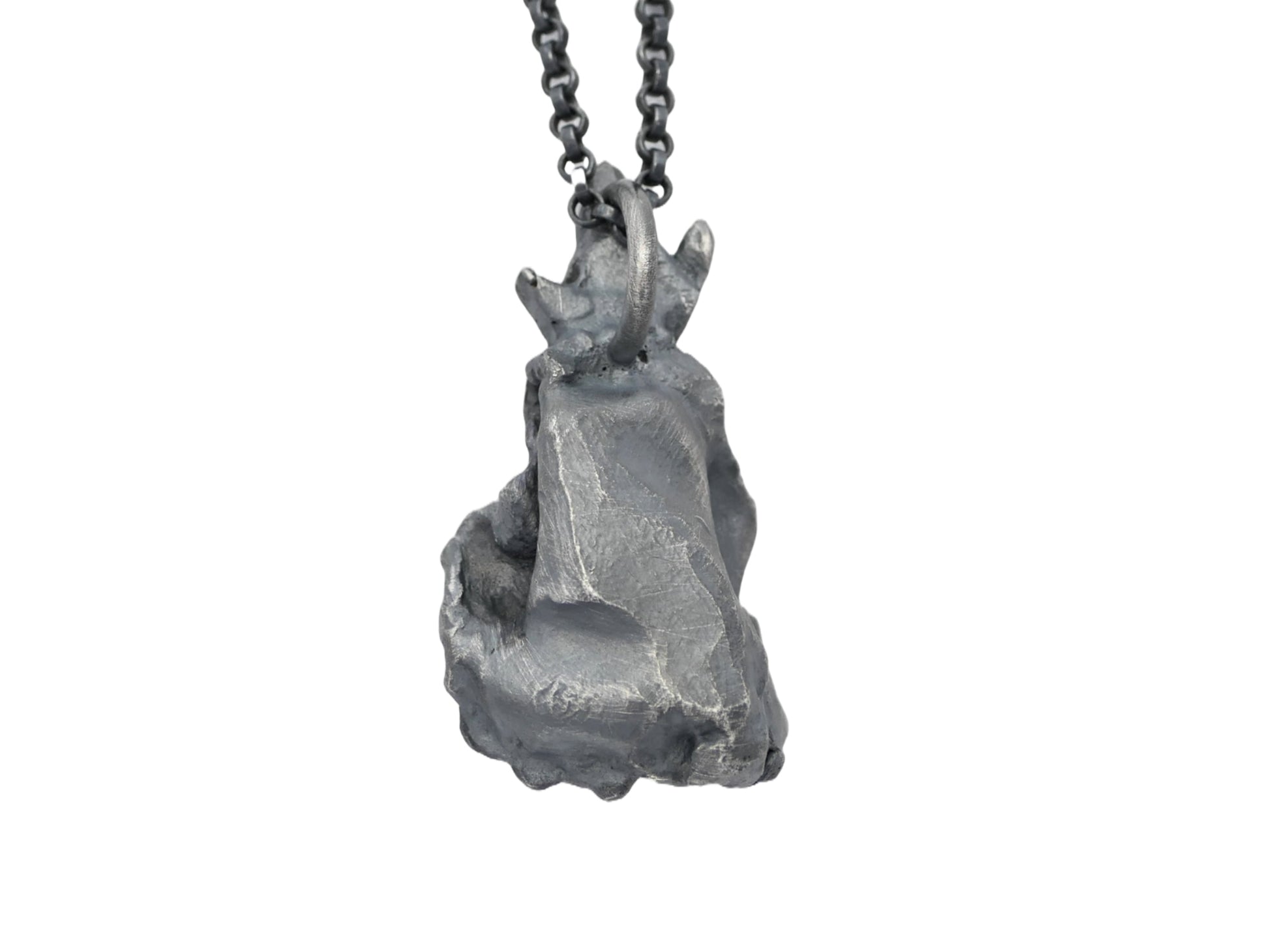 rustic fire opal pendant