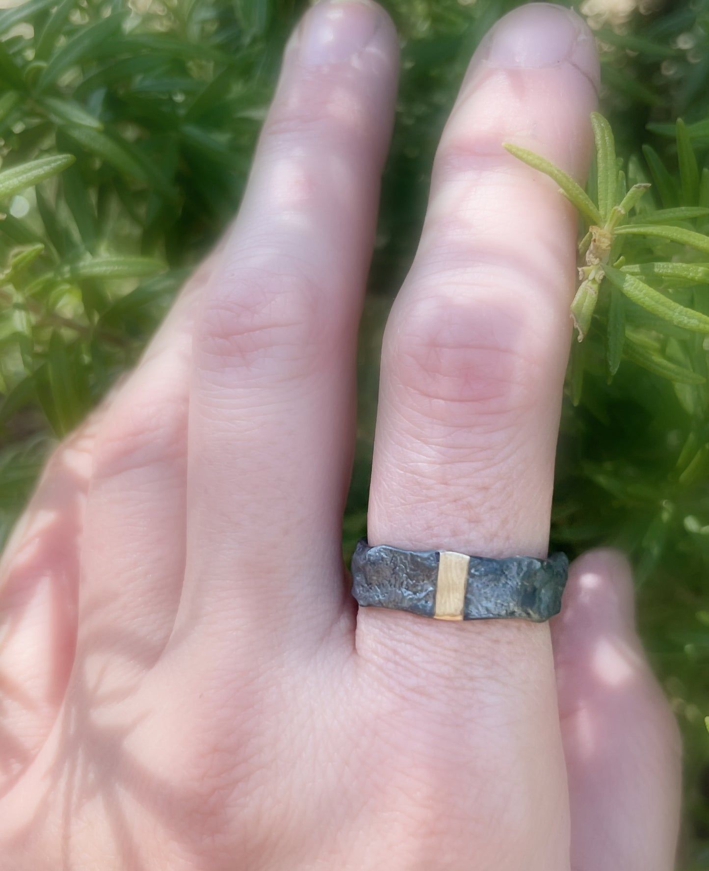 modern mens wedding band