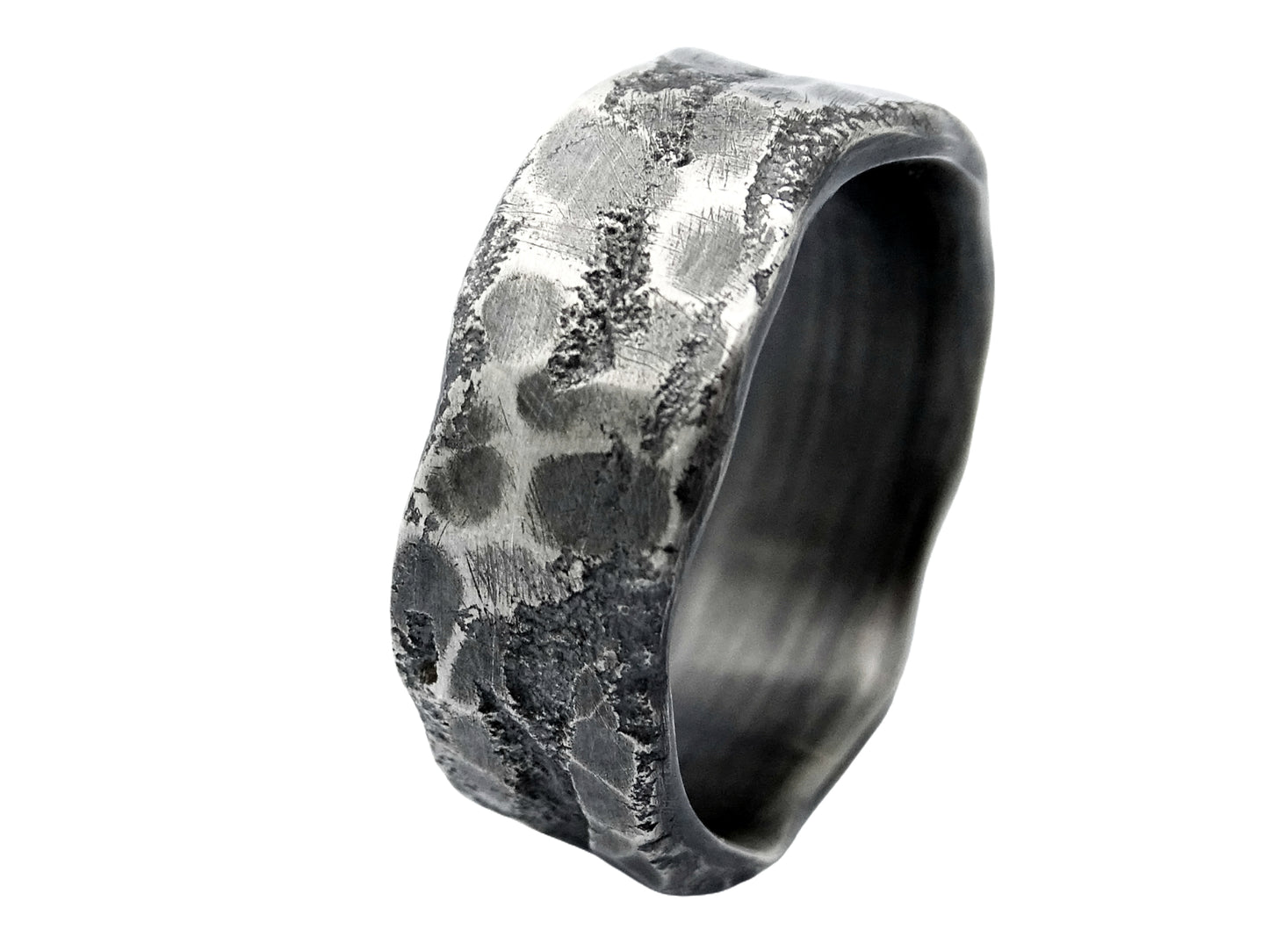 silver wedding ring for men