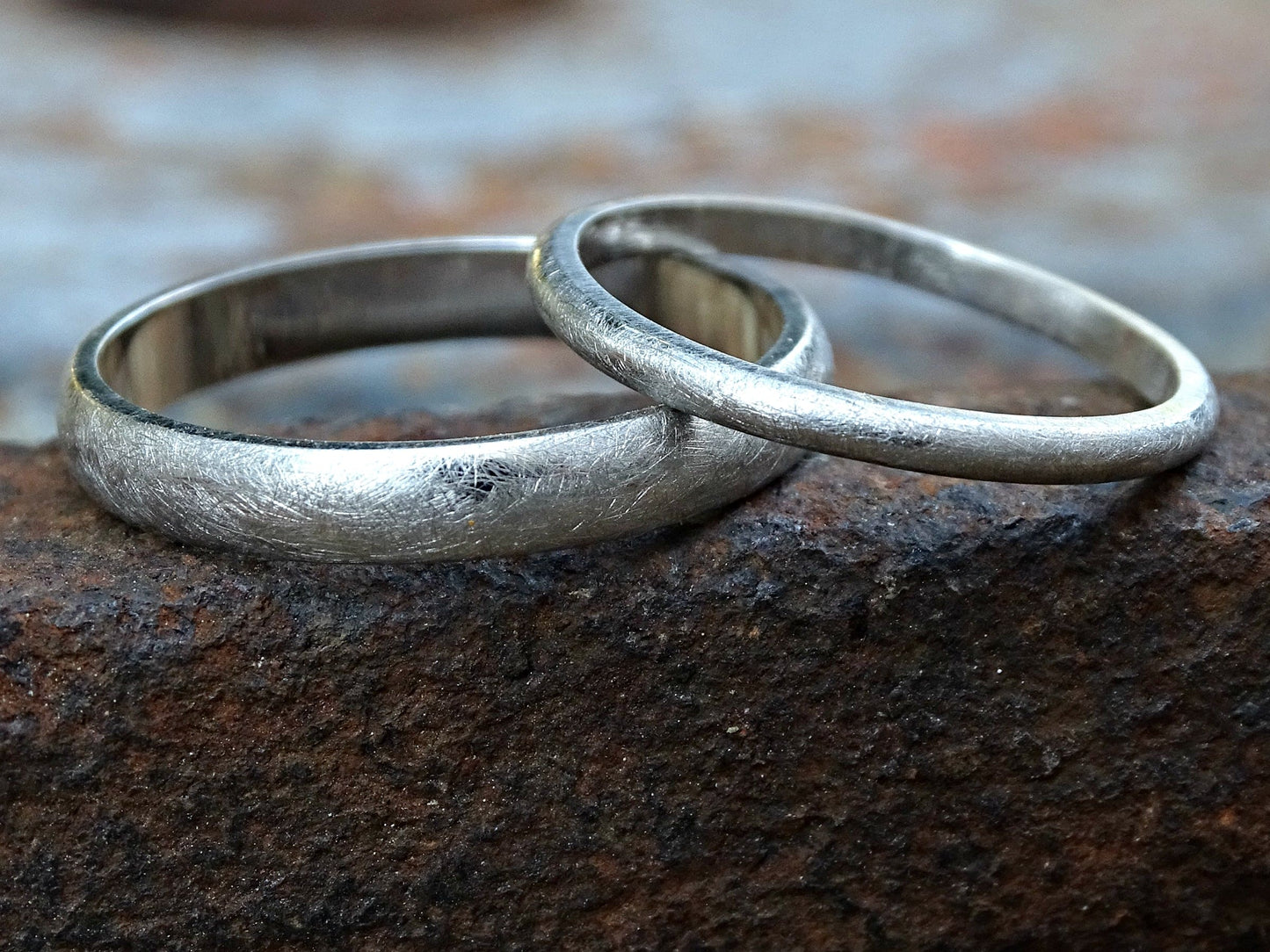 platinum wedding ring set