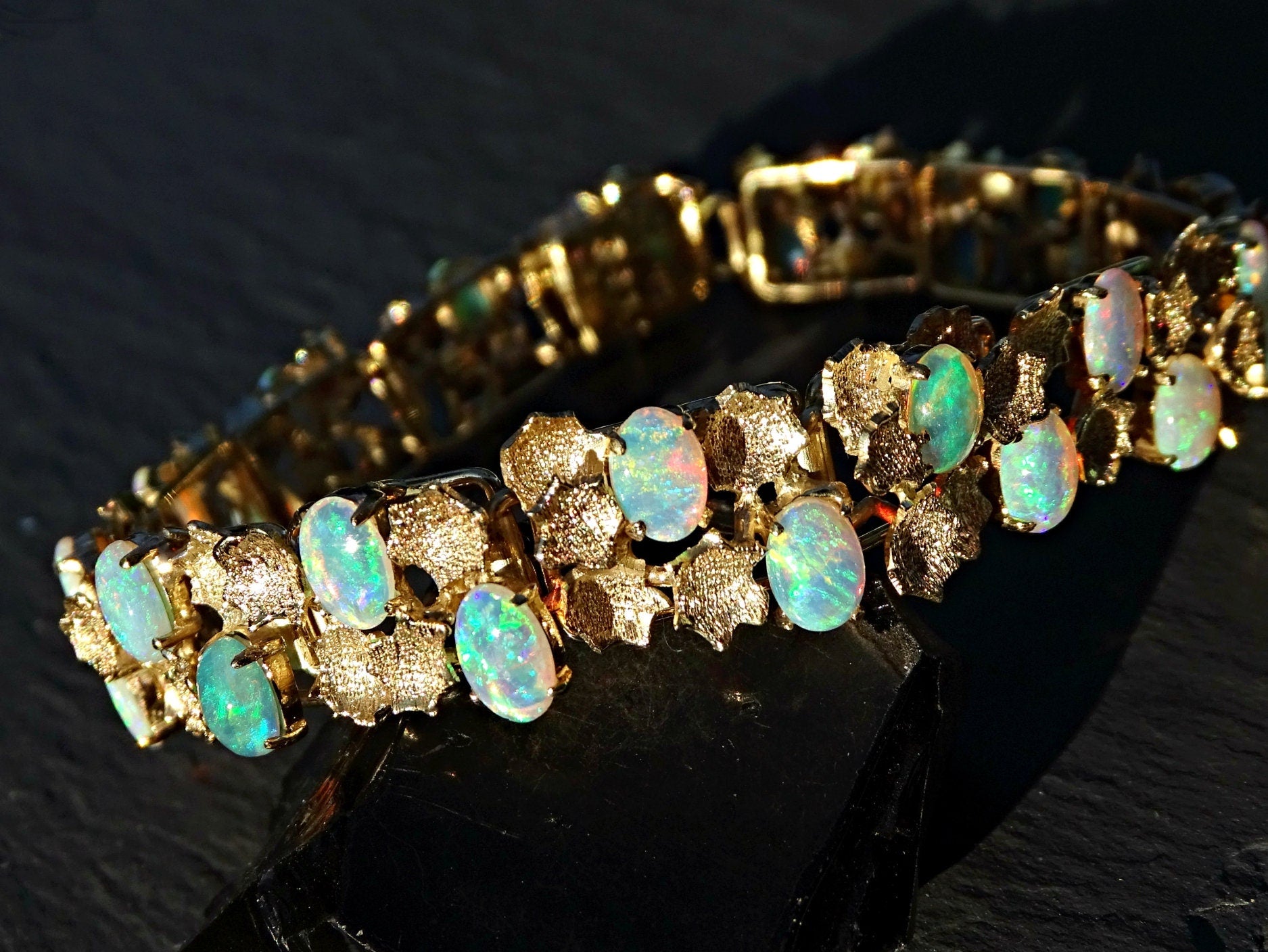 opal bracelet gold