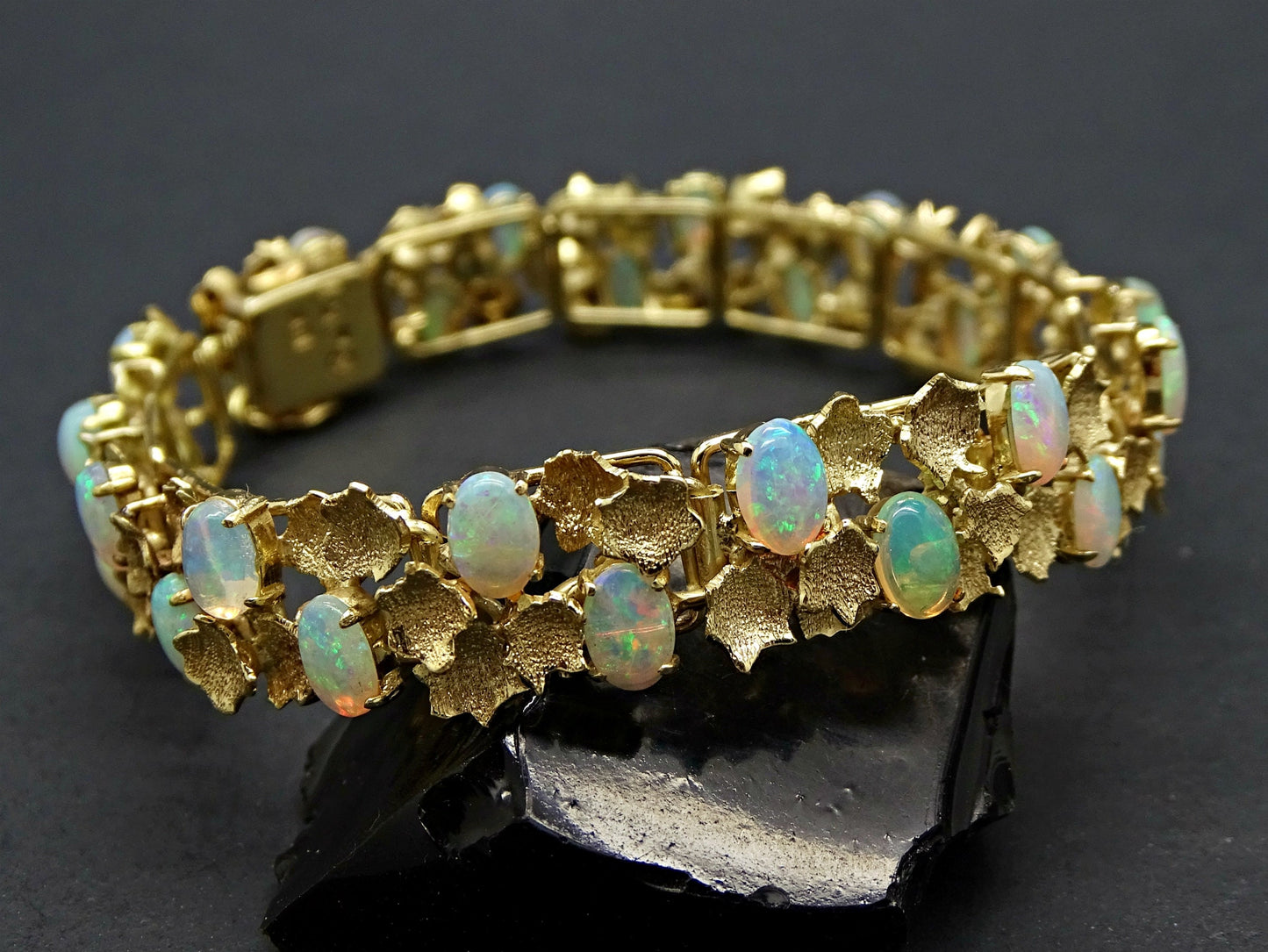 opal bracelet gold