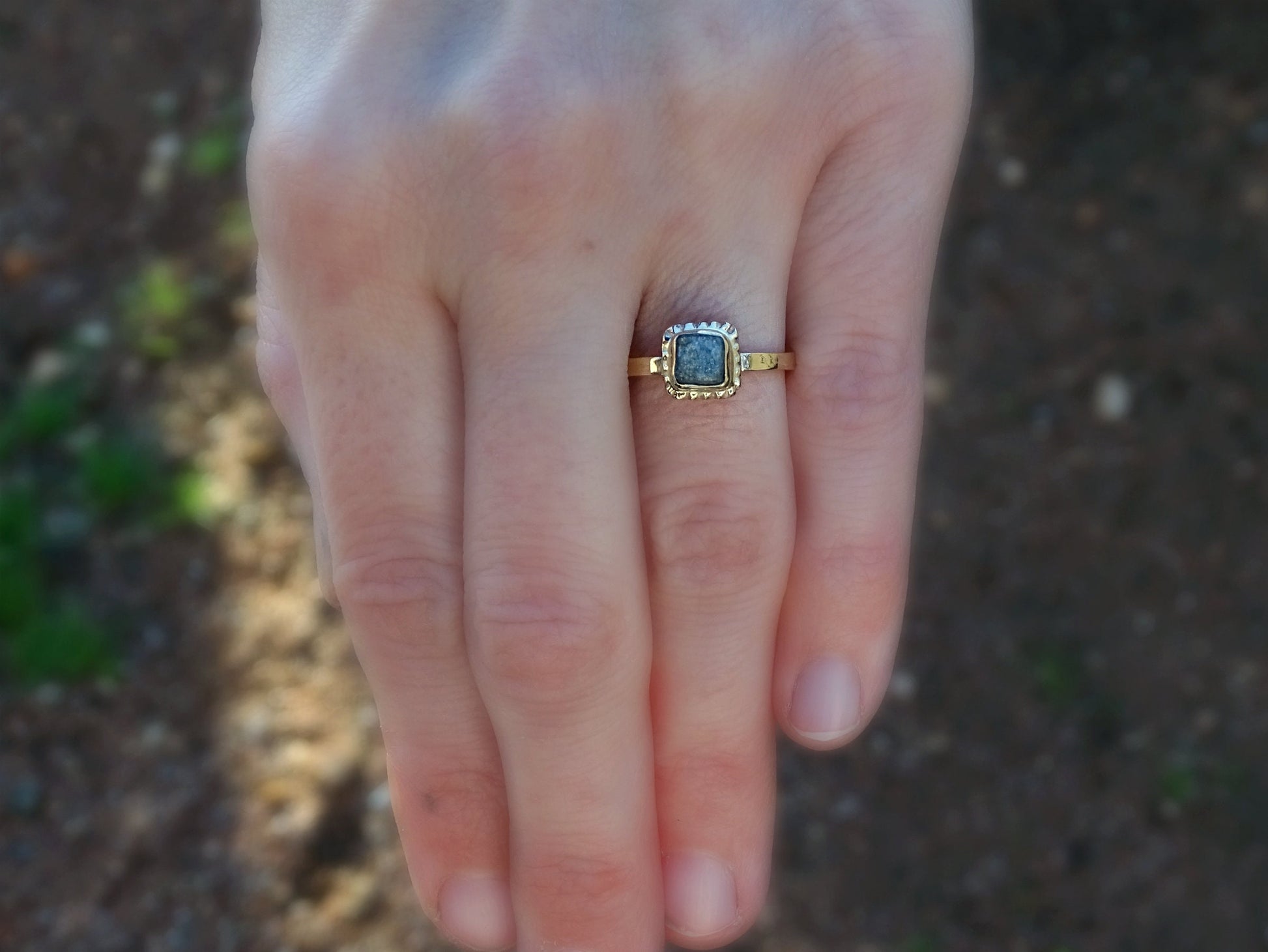 yellow gold diamond ring, engagement ring