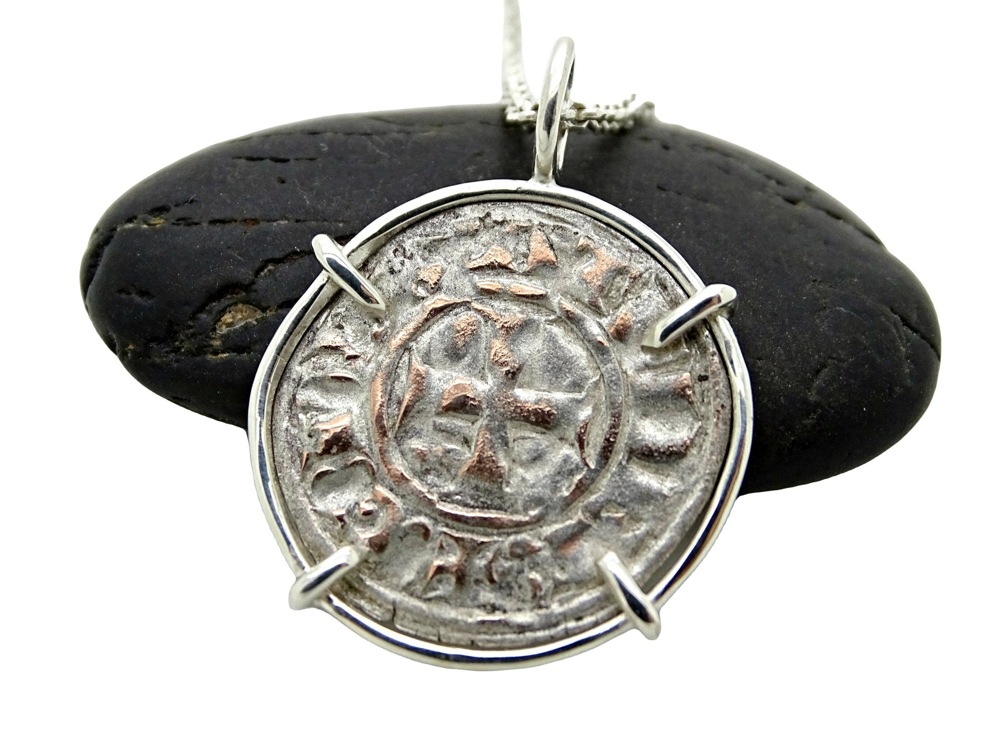 Knights Templar coin necklace
