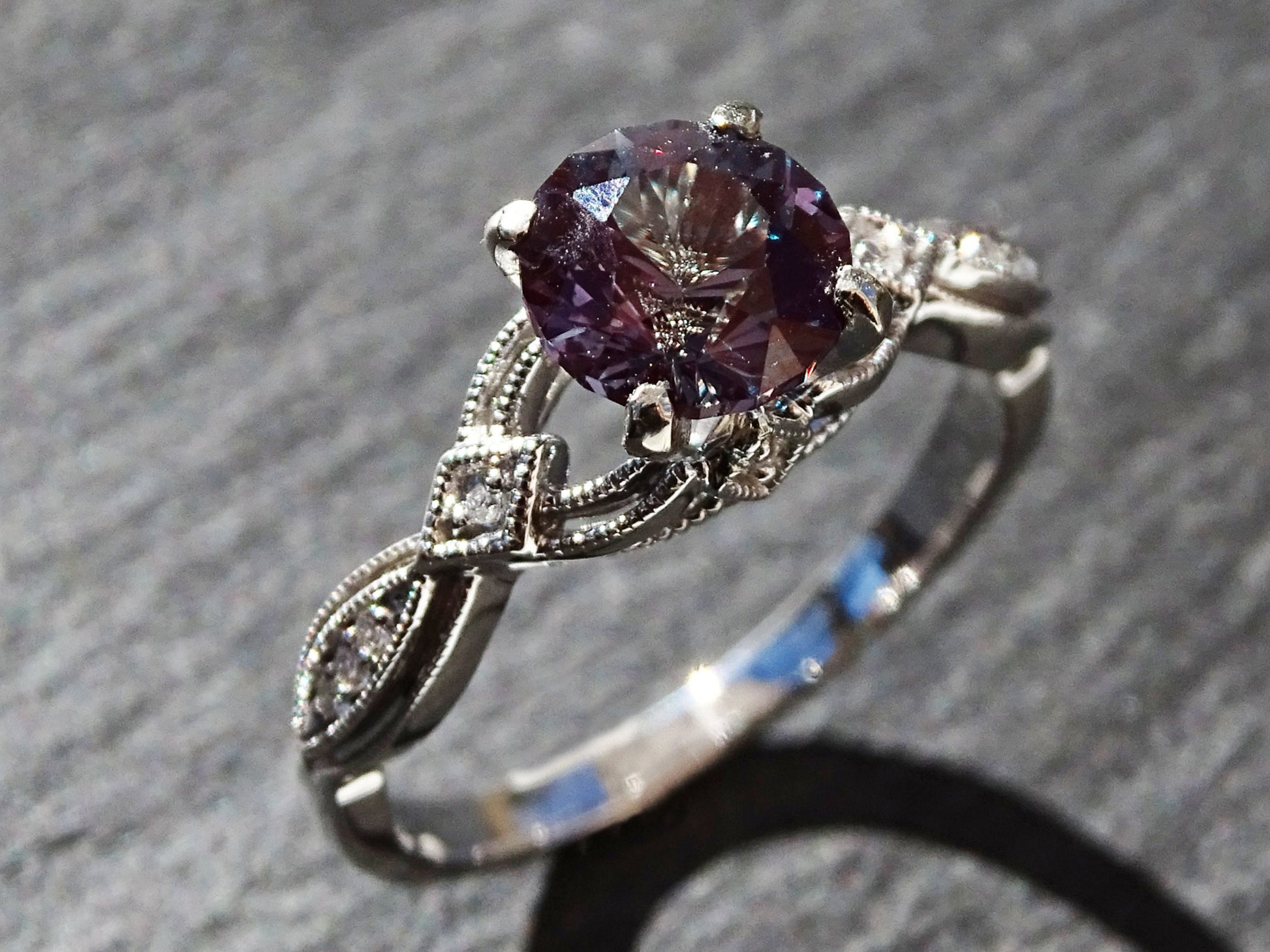 color change alexandrite ring