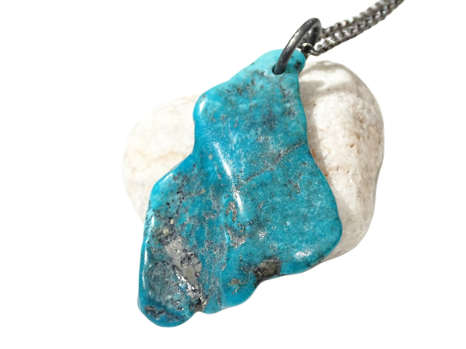 turquoise nugget, turquoise pendant