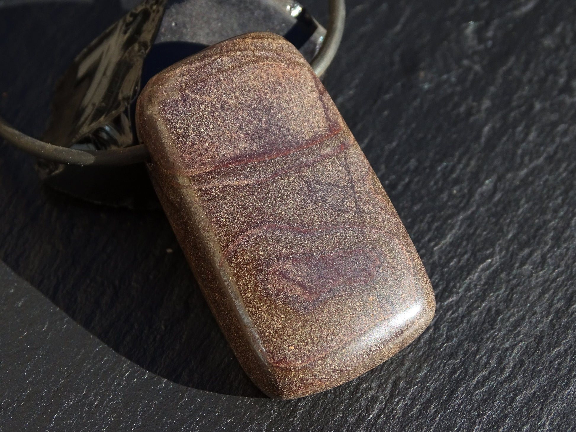 large opal pendant, Australian opal necklace, big Boulder opal necklace mens opal pendant, anniversary gift for men, birthstone pendant - CrazyAss Jewelry Designs