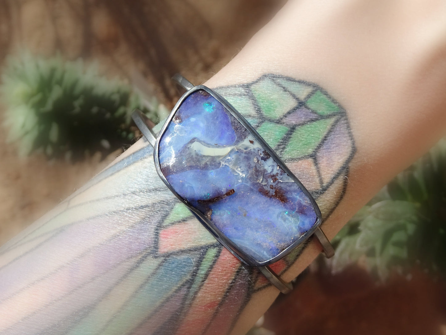 boulder opal bracelet