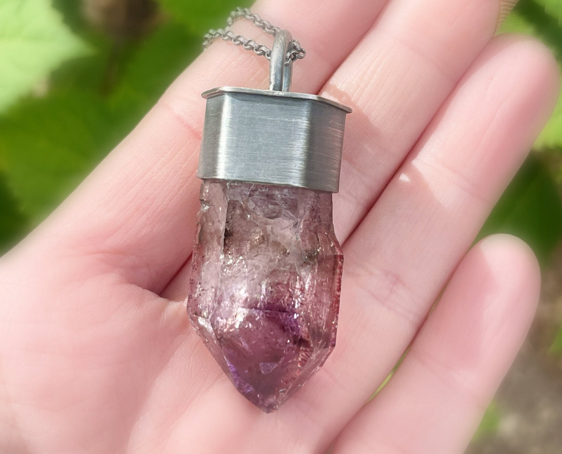 Brandberg amethyst necklace
