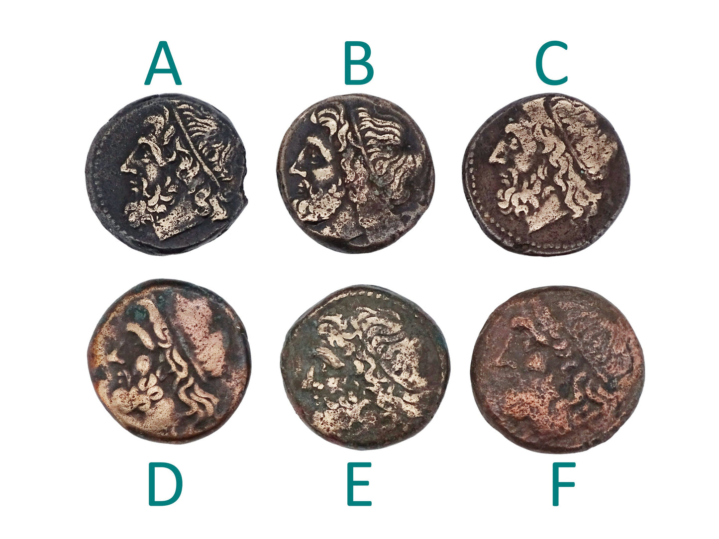 ancient Greek Poseidon coin pendant