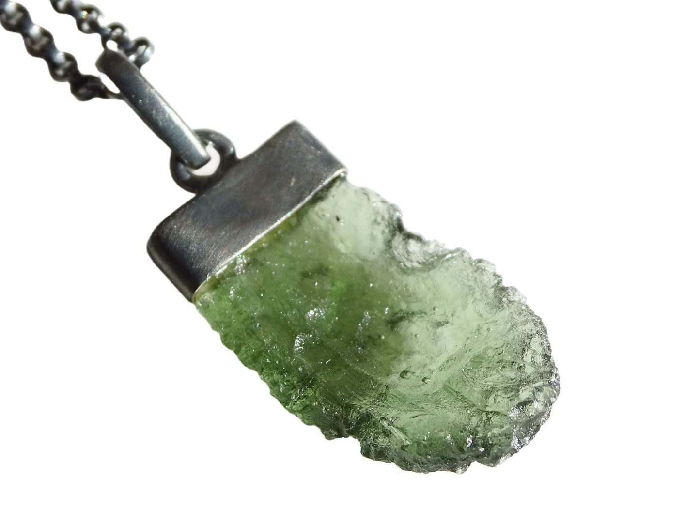 genuine moldavite necklace