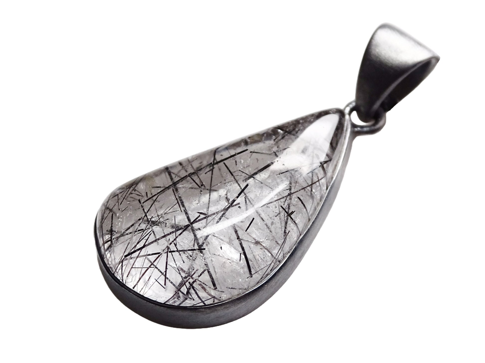 tourmaline in quartz pendant