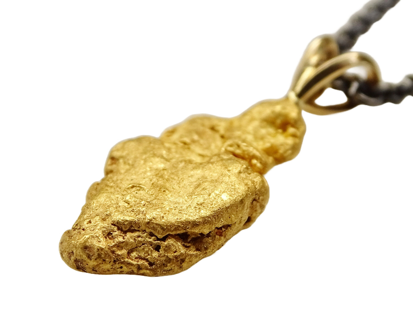 chunky Alaska gold nugget pendant no. 62 - CrazyAss Jewelry Designs