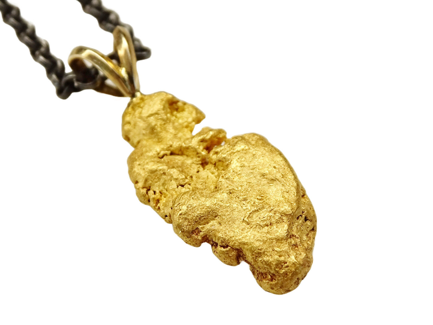 chunky Alaska gold nugget pendant no. 62 - CrazyAss Jewelry Designs