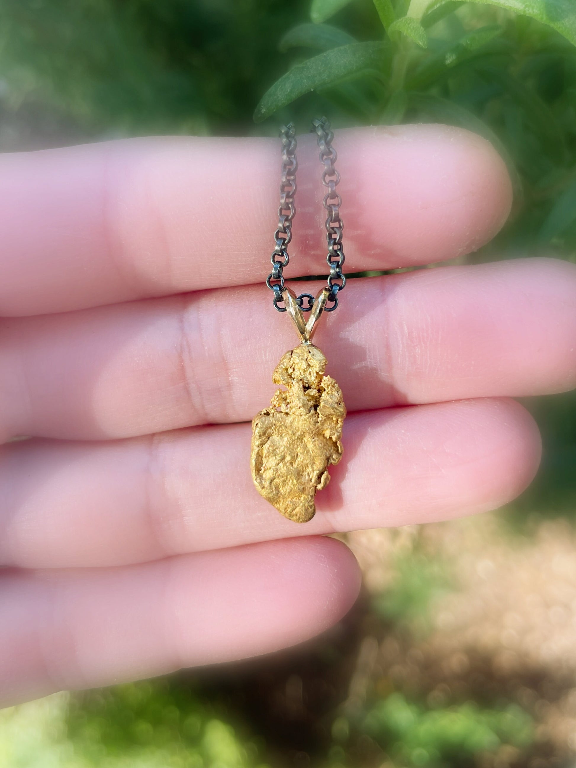 chunky Alaska gold nugget pendant no. 62 - CrazyAss Jewelry Designs