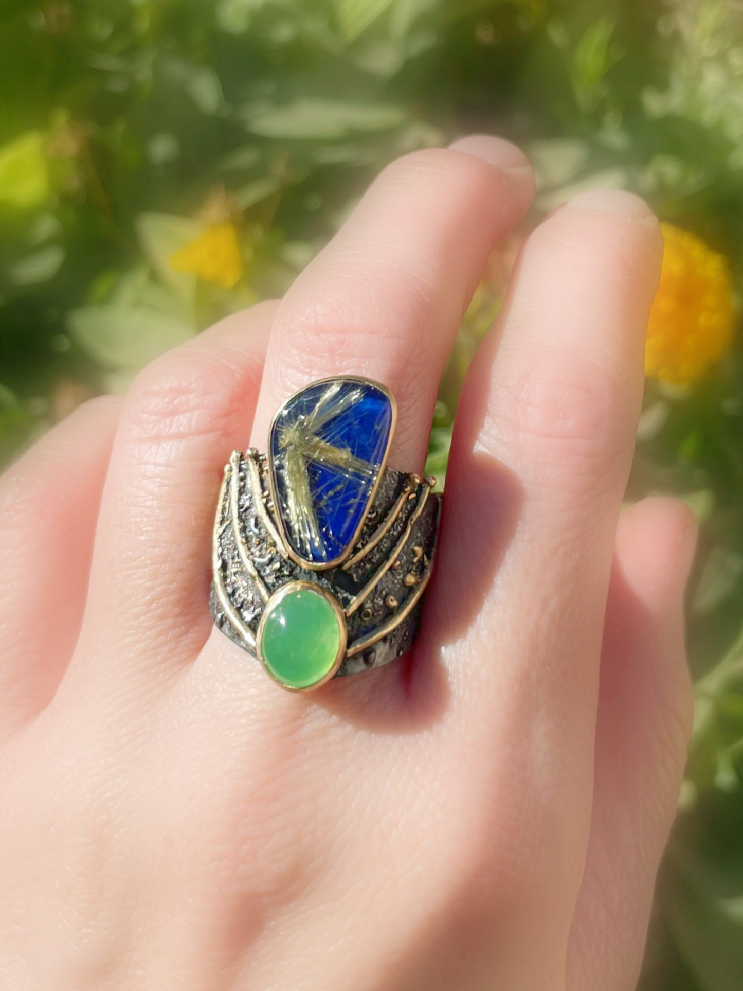 silver statement ring