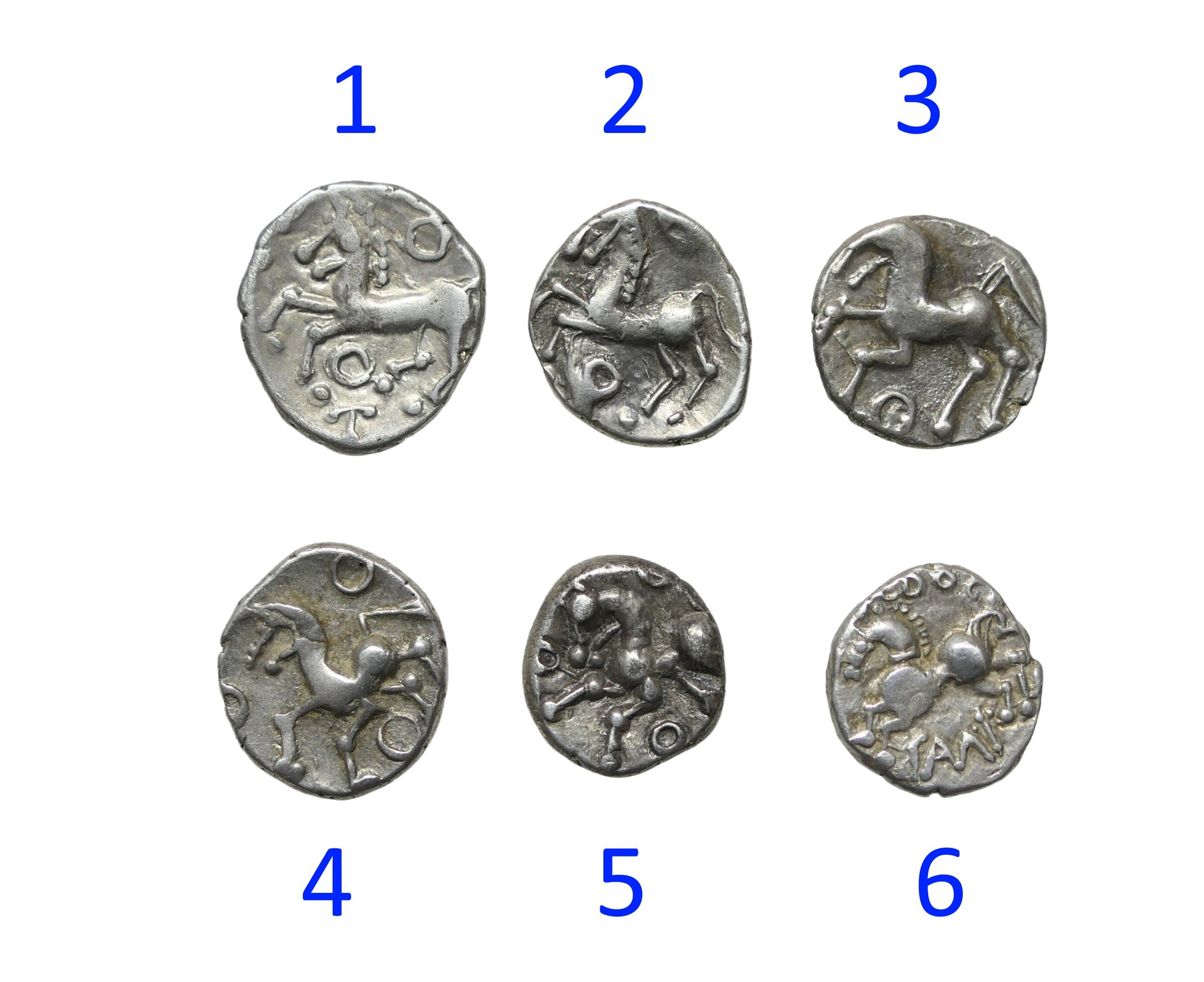 celtic horse coin silver Sequani tribe