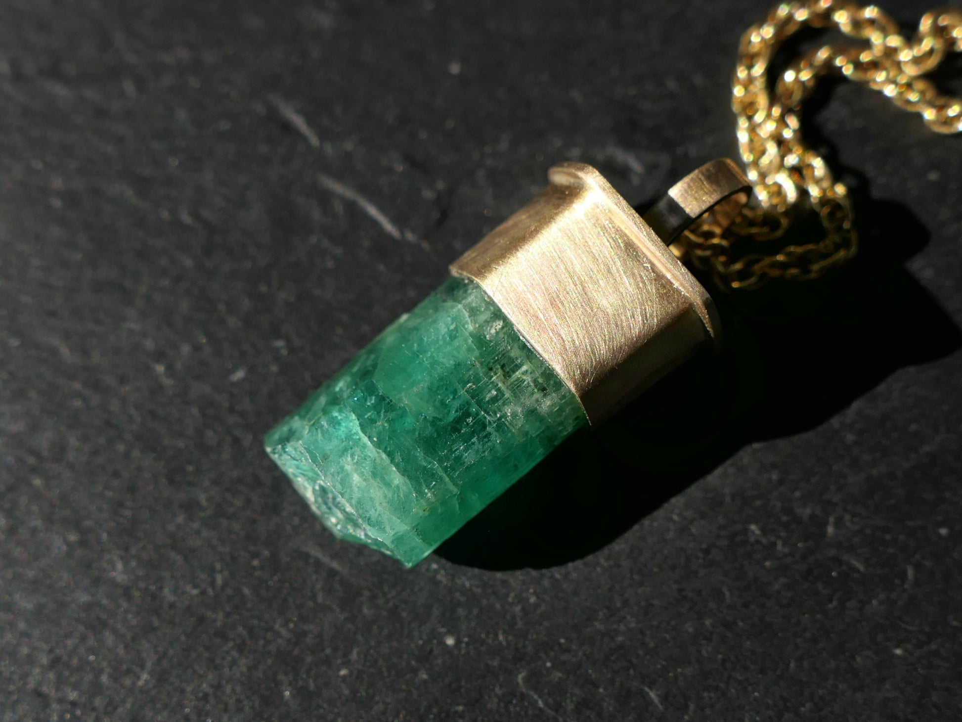 Emerald Crystal jewelry genuine gemstone charms