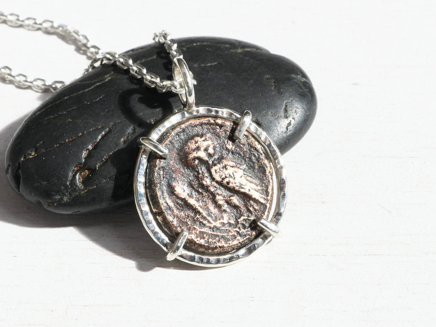 Authentic Ancient Greek Owl Coin necklace
