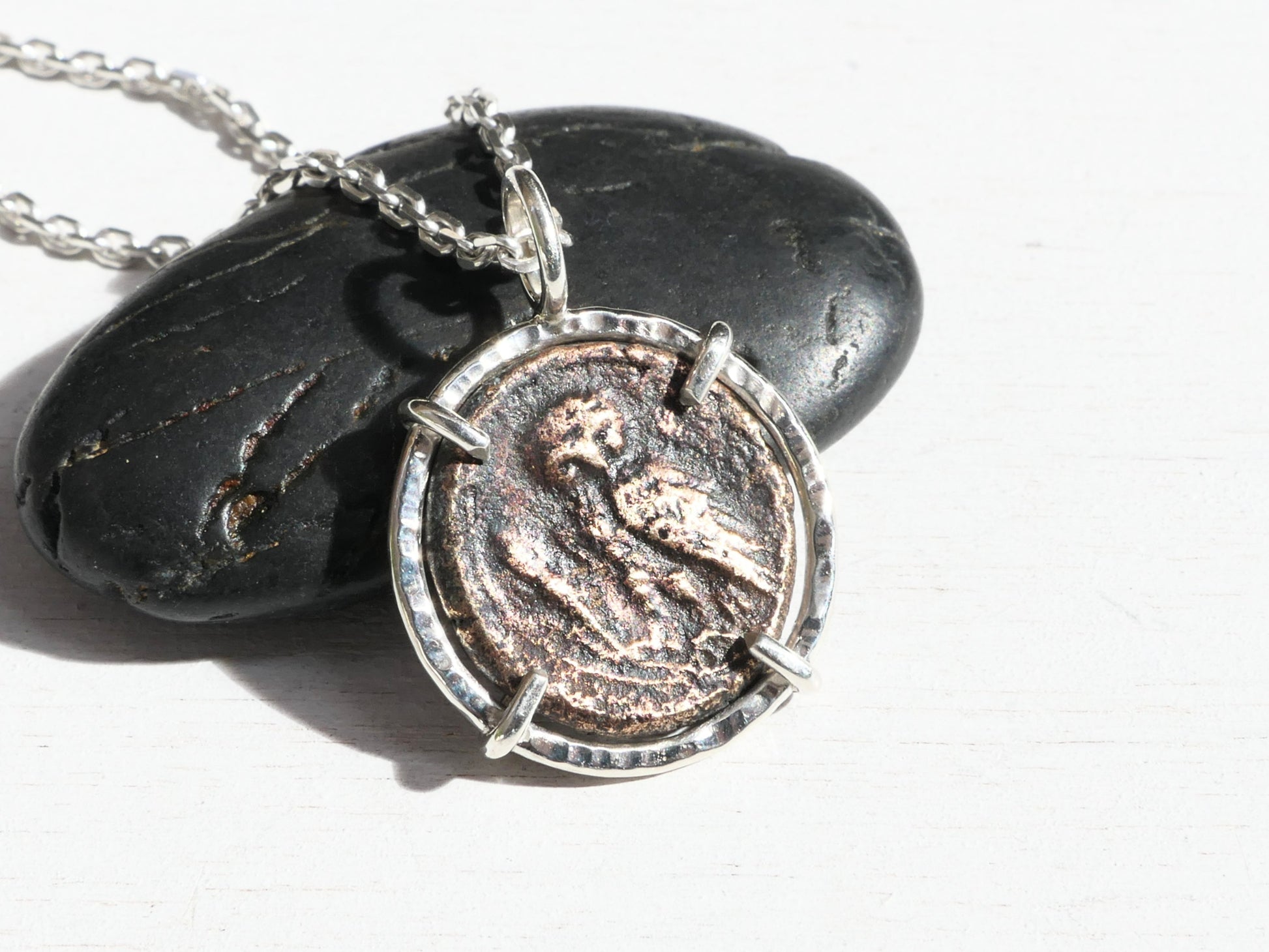 Authentic Ancient Greek Owl Coin necklace
