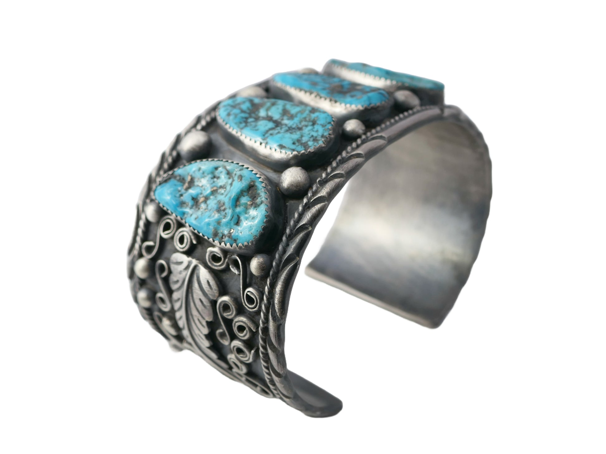 Navajo silver turquoise bracelet