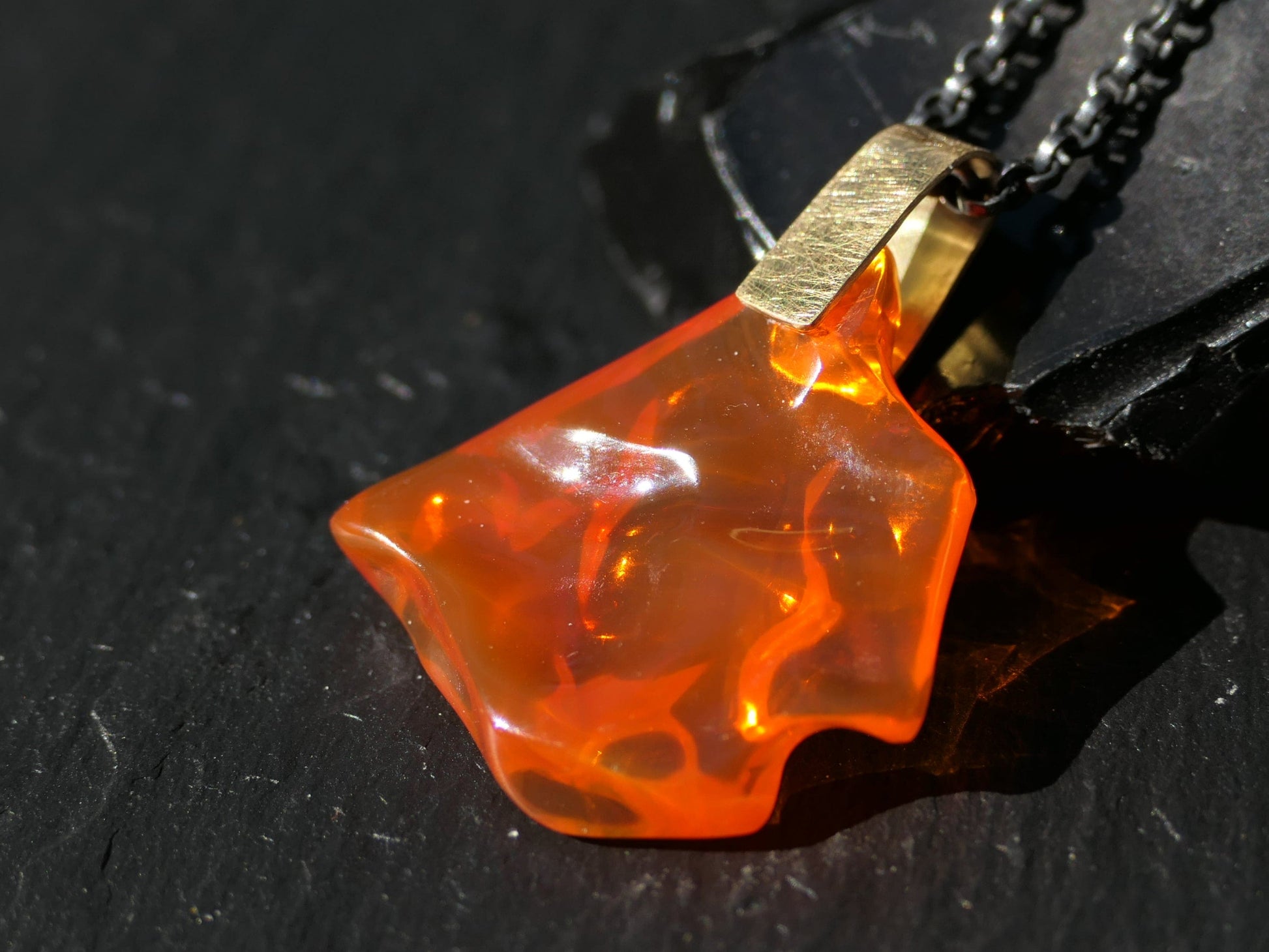 translucent fire opal