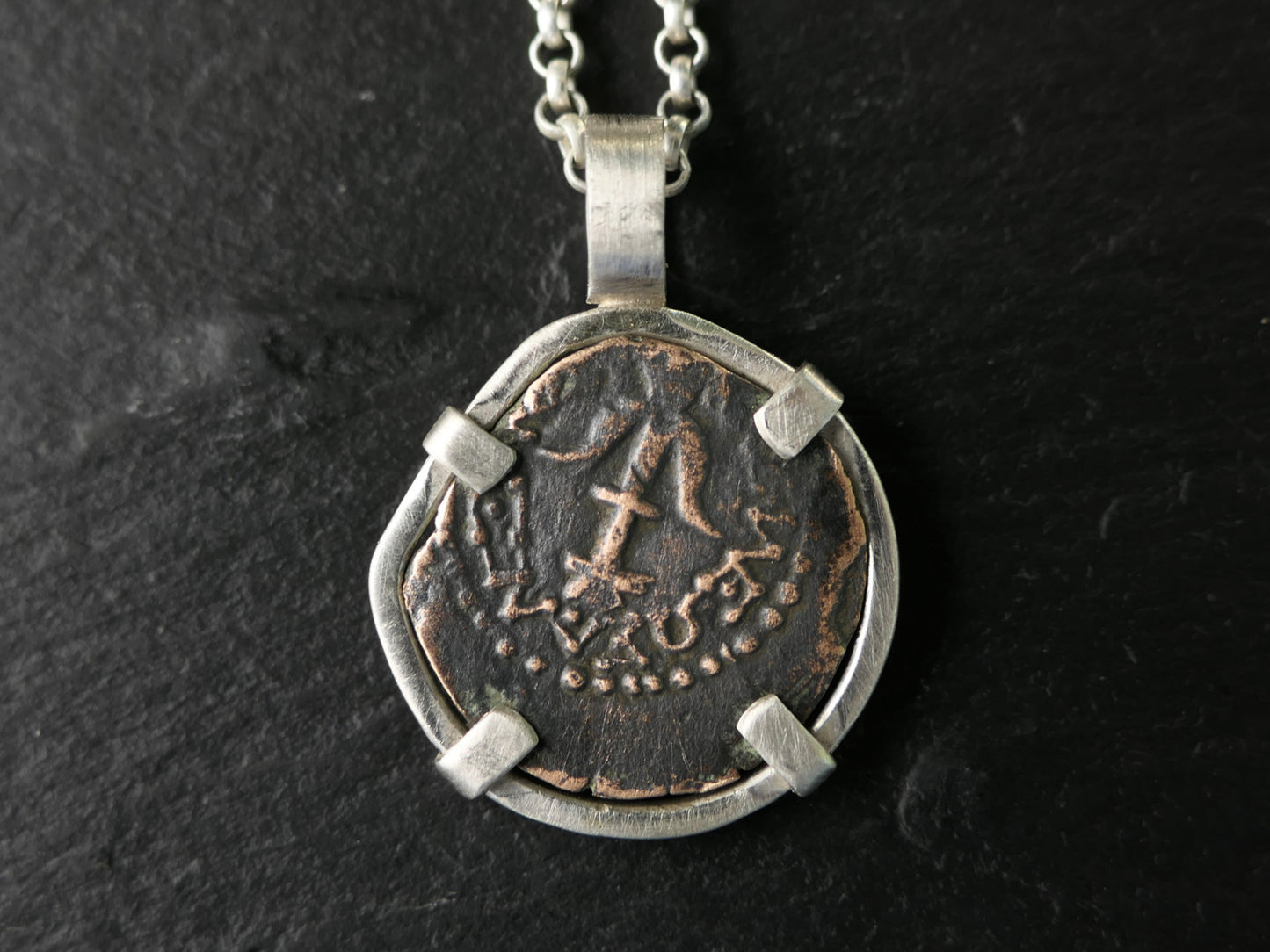 real widows mite coin pendant