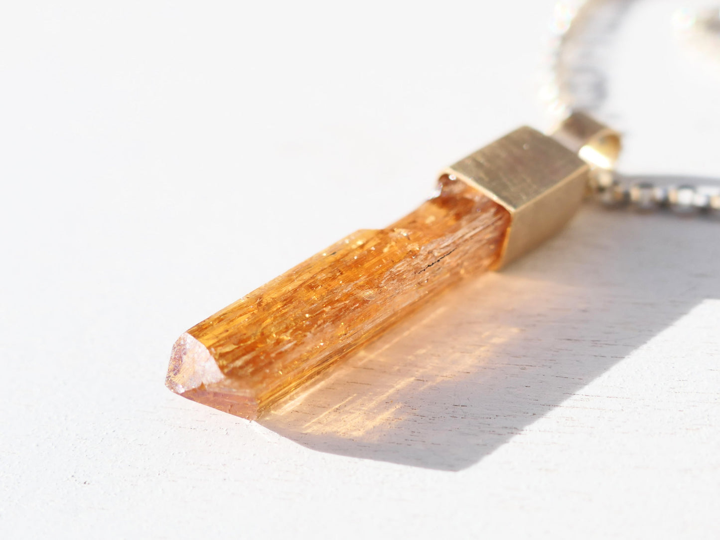 genuine Imperial Topaz necklace