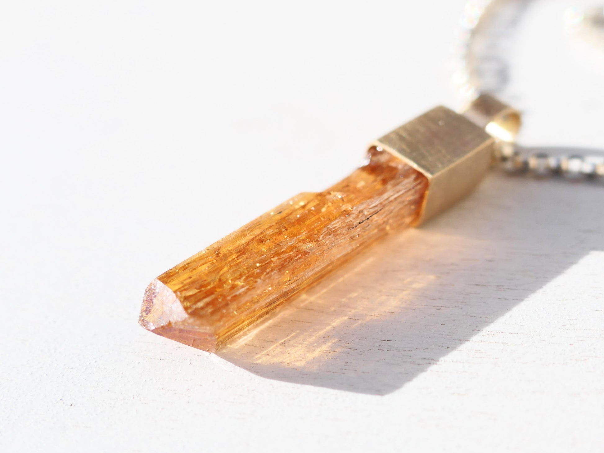 genuine Imperial Topaz necklace