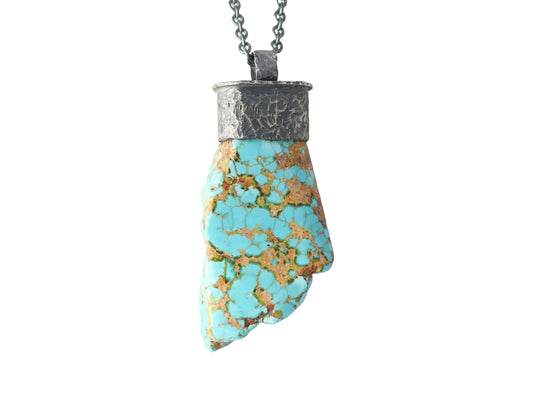 big turquoise nugget pendant