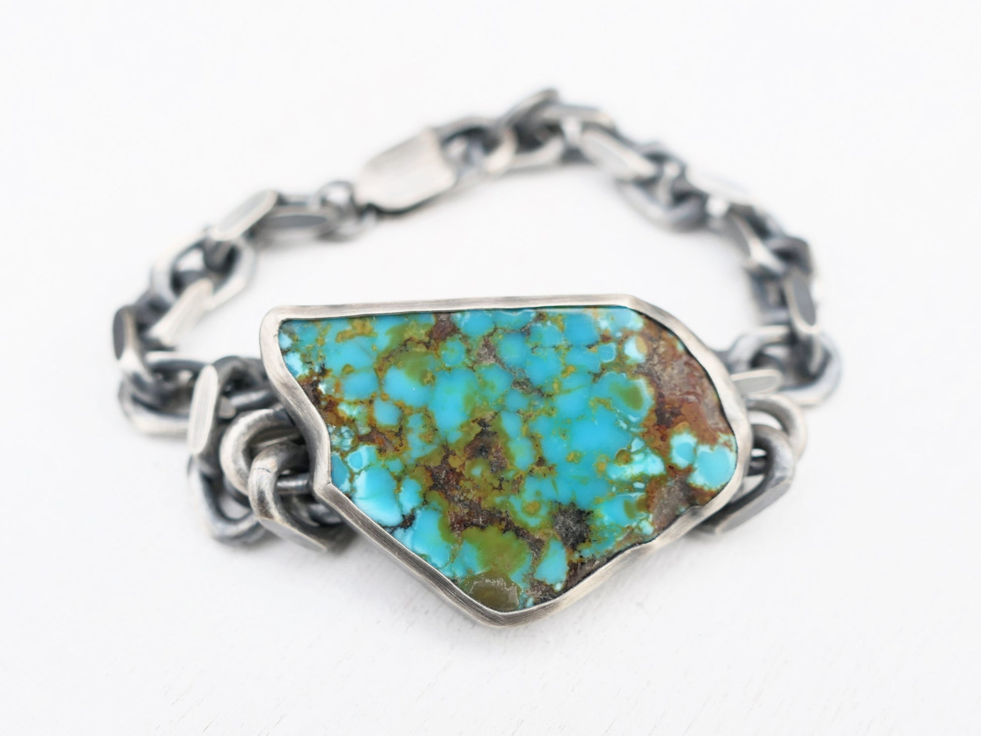 Statement Turquoise Nugget Bracelet