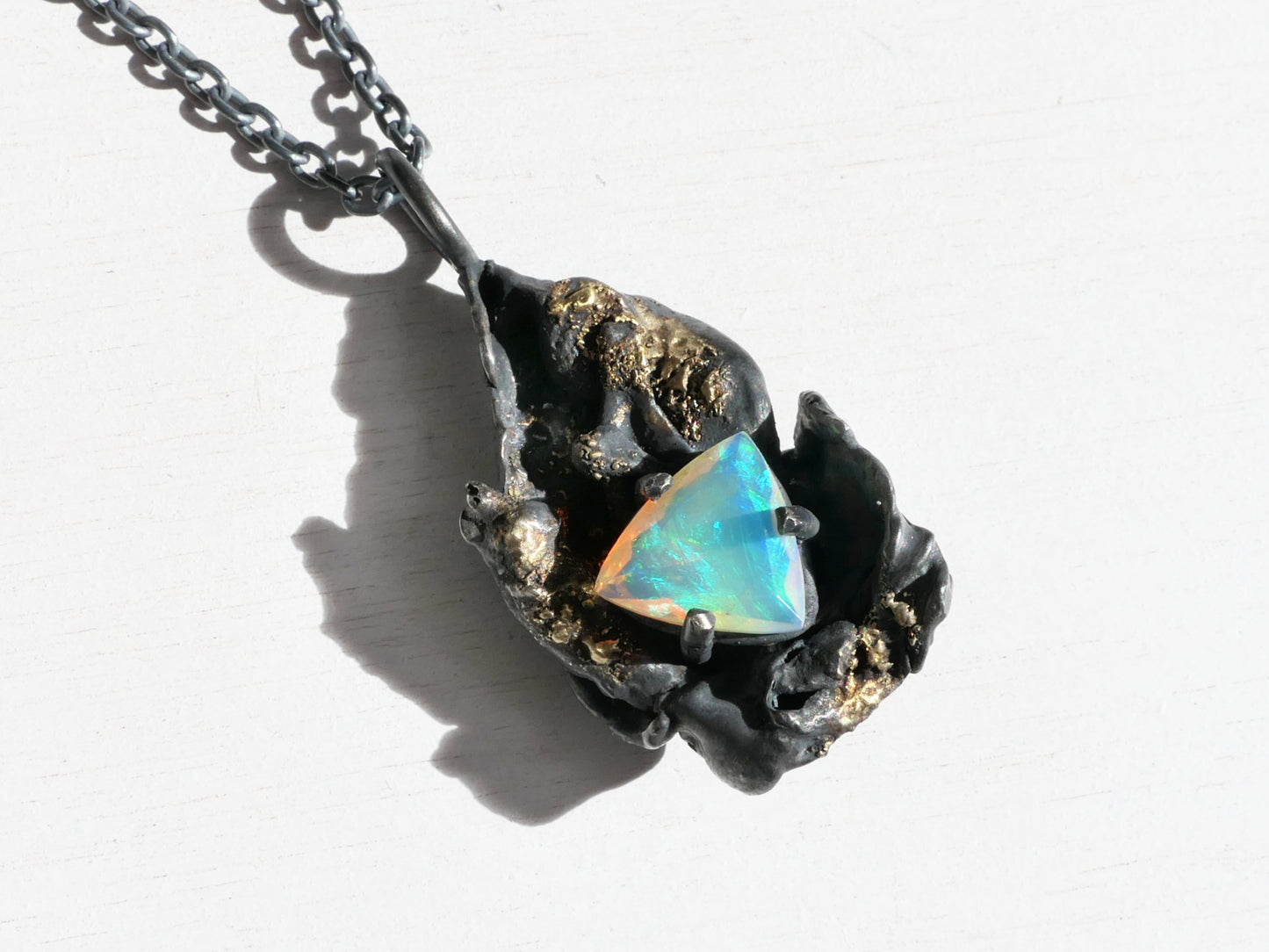 Welo Opal pendant birthstone jewelry