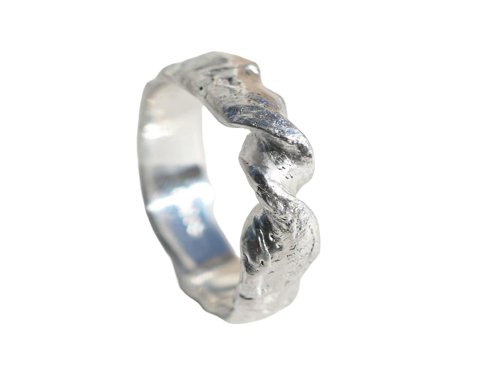 Unique Silver Infinity Ring