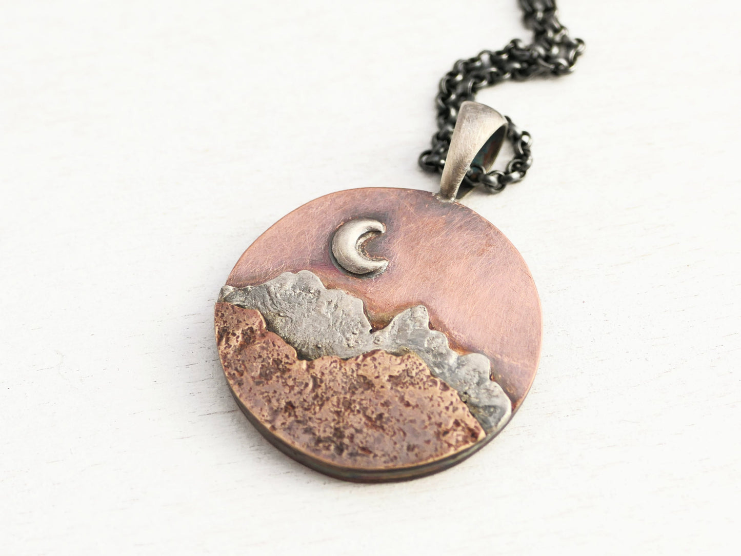 Mountain Pendant Necklace gift for outdoorsy people