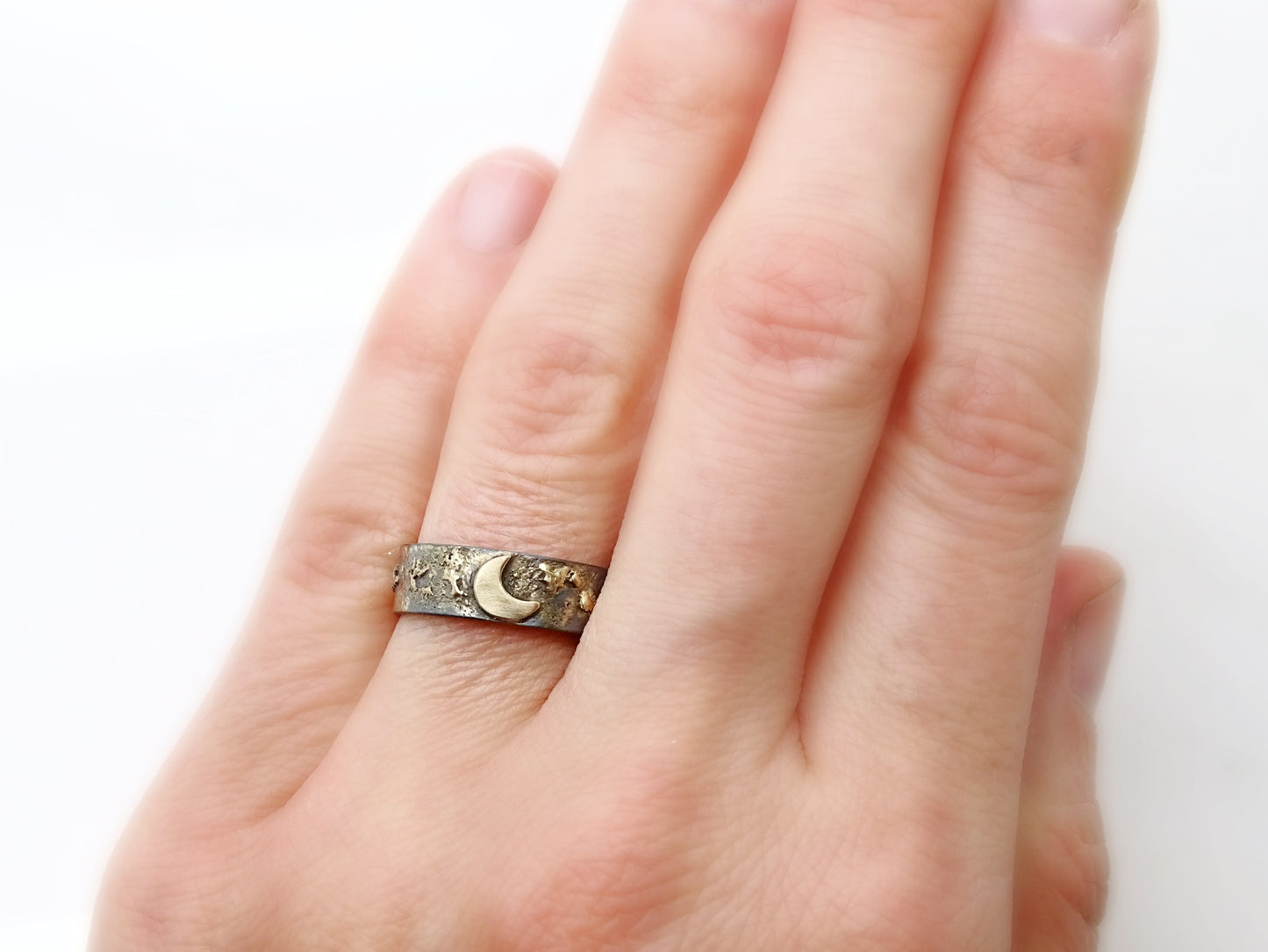 crescent moon ring