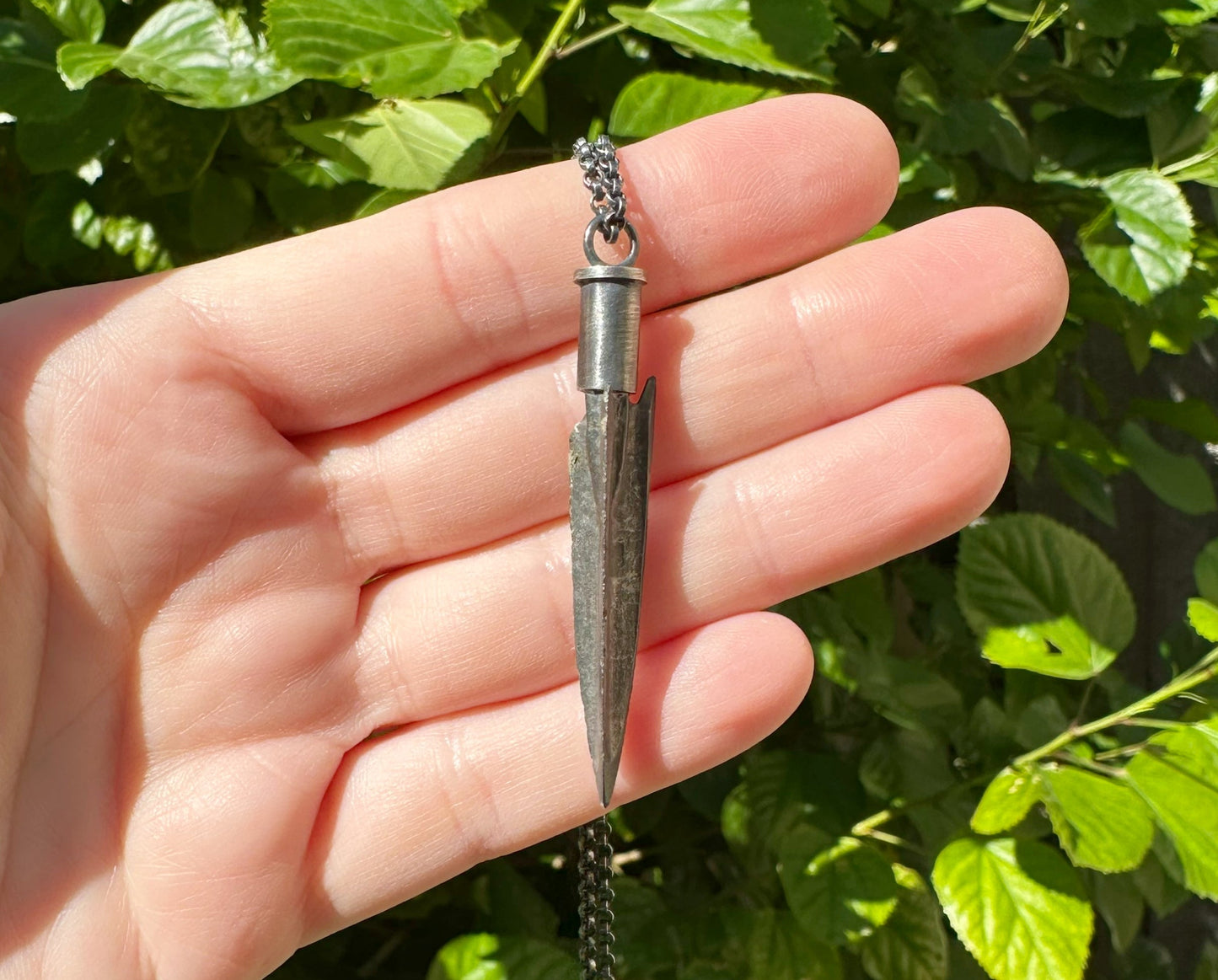 2500 year old arrowhead necklace