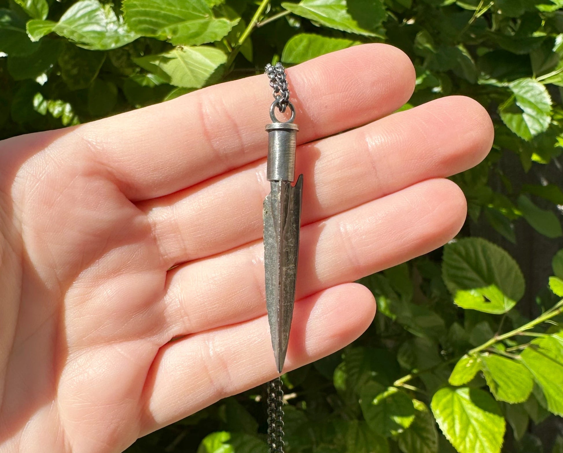2500 year old arrowhead necklace