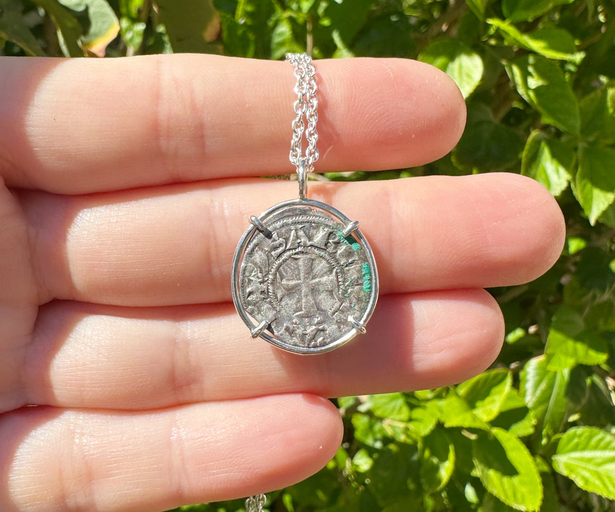 Authentic Crusader Coin Pendant