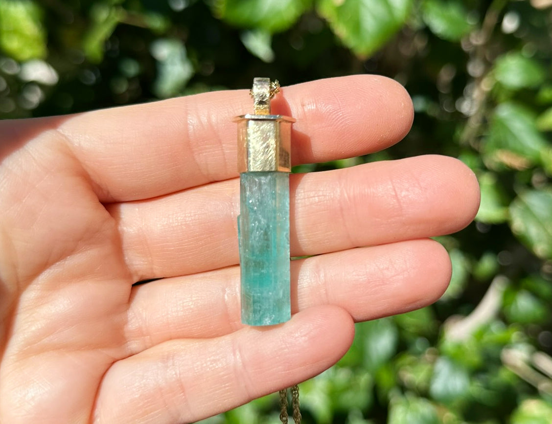 Vanadium Emerald crystal charm