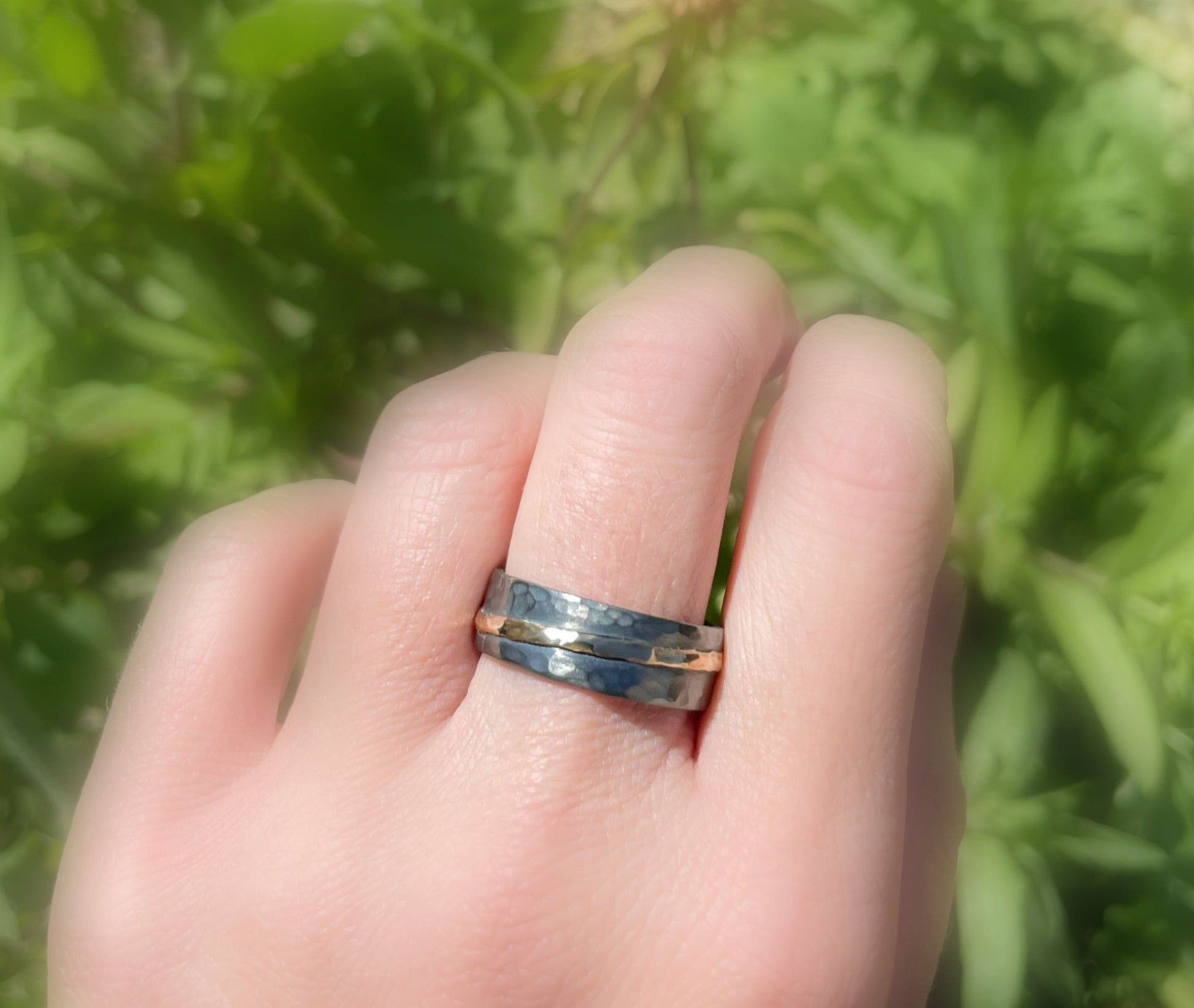 bold handmade wedding ring