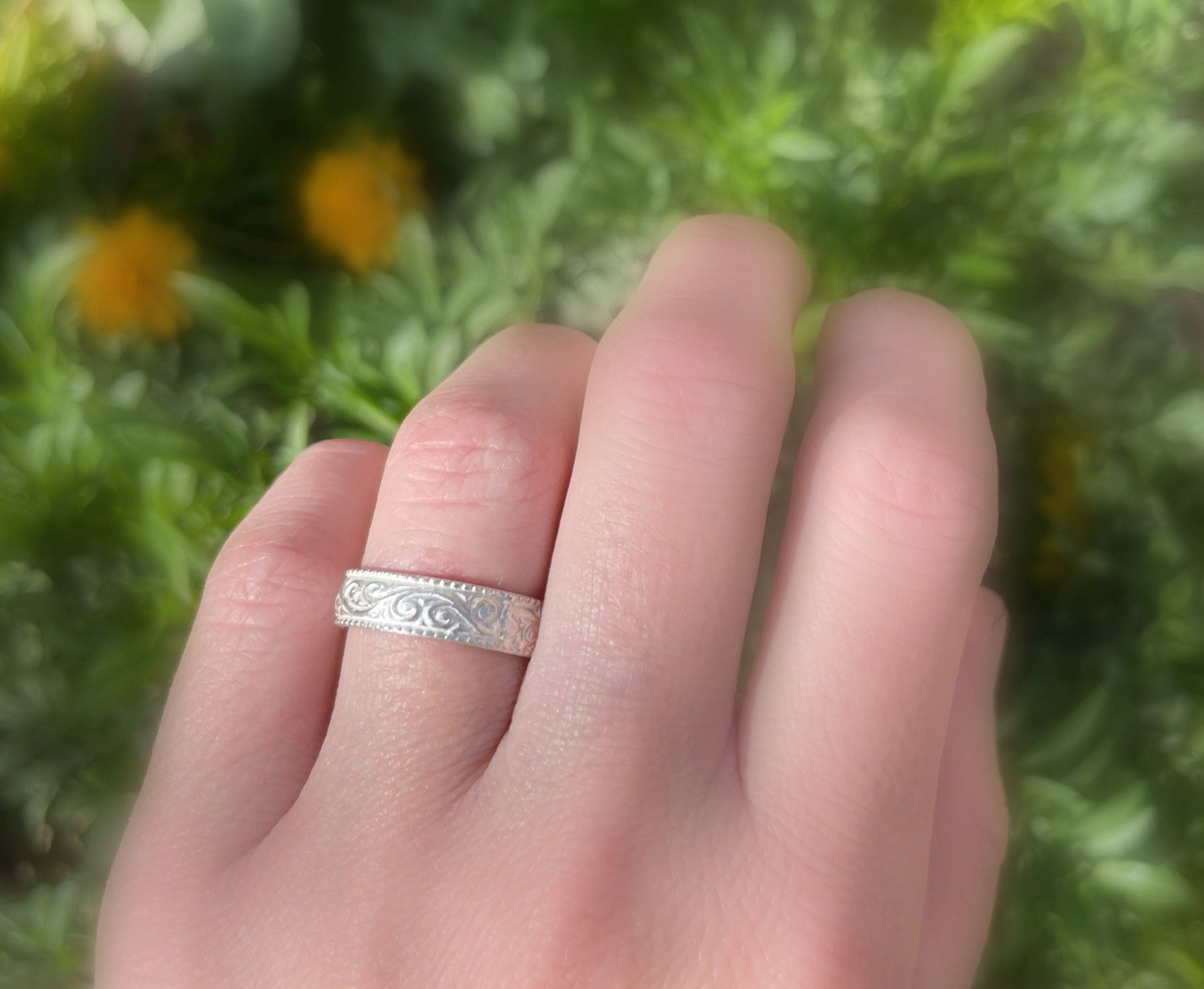 silver wedding band